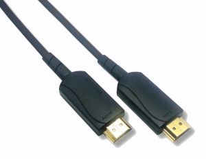 Cordon HDMI2.0 compatible 4K/60Hz - câble hybride cuivre/fibre optique, contacts dorés, longueur 40.