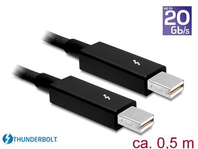 Câble Thunderbolt™ 2 mâle > Thunderbolt™ 2 mâle 0,5 m noir