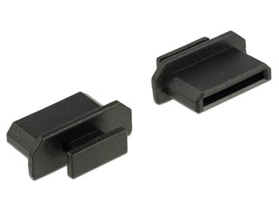 Capot noir pour HDMI mini-C femelle avec prise 10 pièces