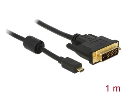 Câble HDMI Micro-D mâle > DVI 24+1 mâle 1 m