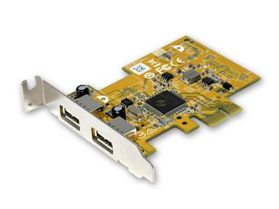 Carte PCIe USB2.0, format SFF( low profile) 2 ports type A