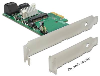 Carte PCI Express > Hybride 3 x internes SATA 6 Gb/s + 1 x interne mSATA
