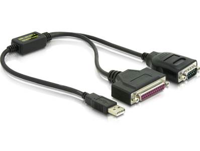 Adaptateur USB 1.1 > 1 x Série, 1 x Parallèle
