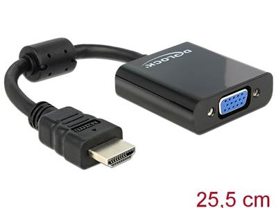 Adaptateur HDMI-A mâle > VGA femelle noir
