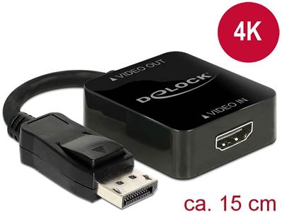 Adaptateur High Speed HDMI-A femelle > Displayport 1.2 mâle